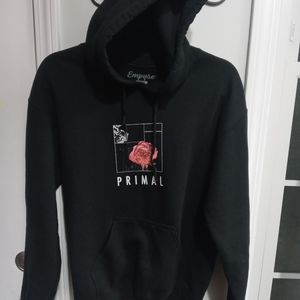Empyre Black Hoodie with Pink Graphic